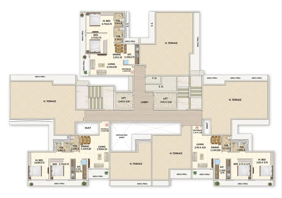18th Floor Plan